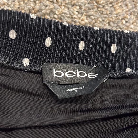 Black polka dot mini skirt - Picture 2 of 3